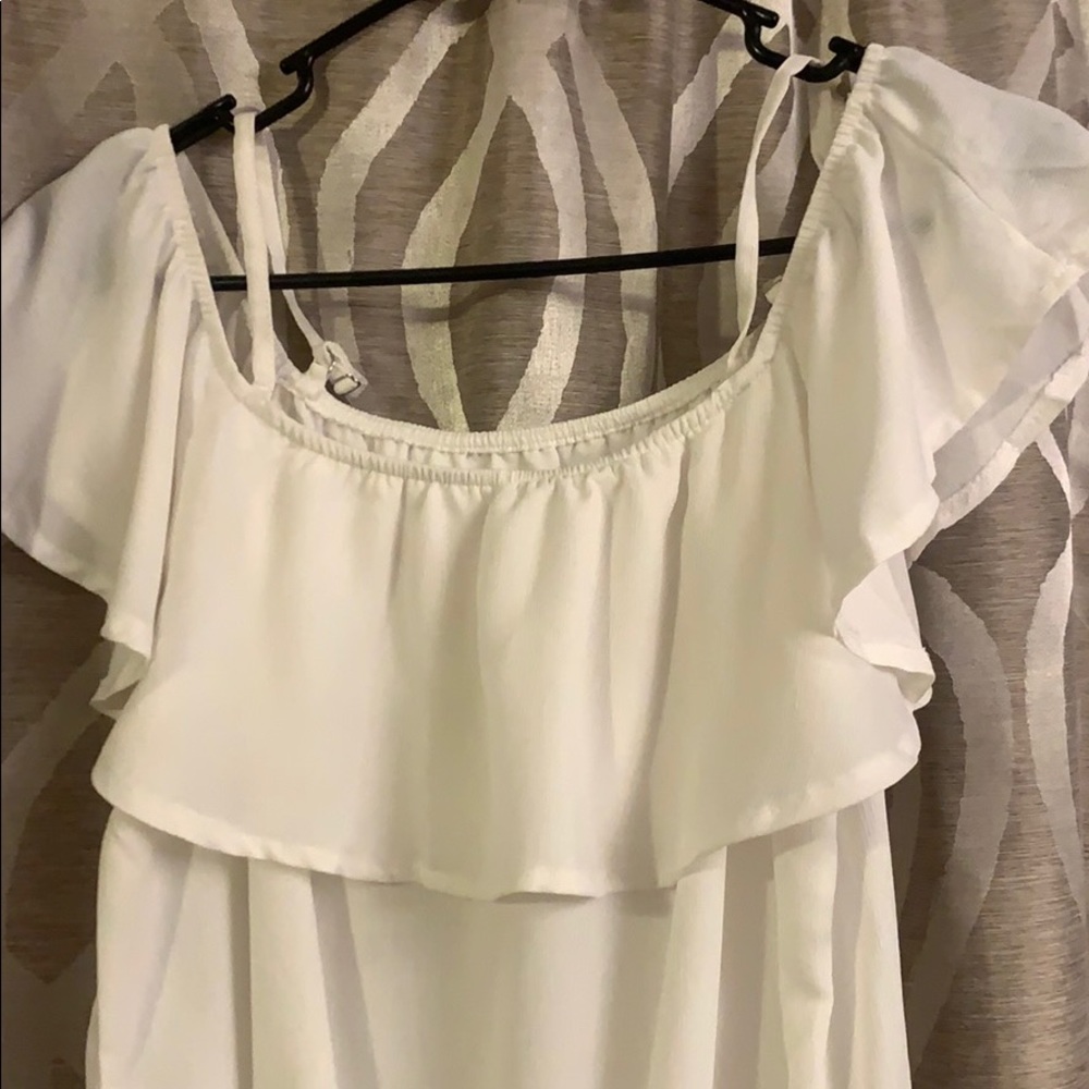 Womens White Romper - Picture 4 of 10